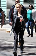 DIANE KRUGER on the Set of 355 in Paris 07/10/2019