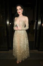 DITA VON TEESE Arrives at Her Hotel in Manchester 07/27/2019