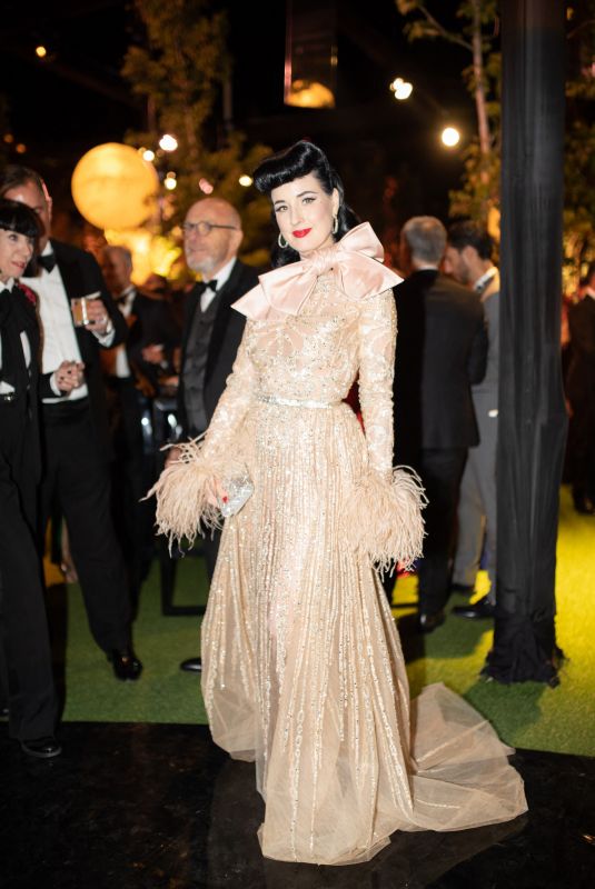 DITA VON TEESE at Elie Saab Jr and Christina Mourad Wedding in Faqra 07/19/2019