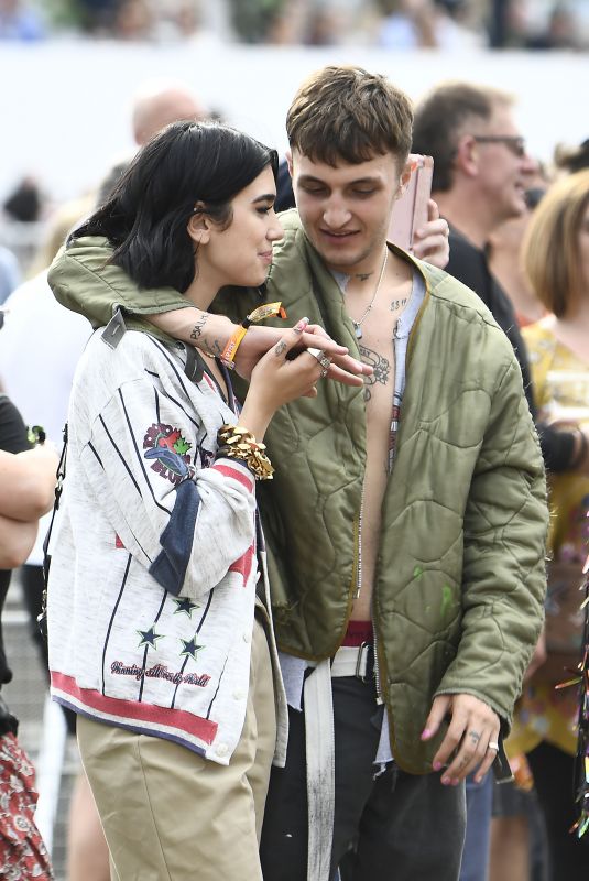 DUA LIPA and Anwar Hadid at British Summer Time Hyde Park Concert in London 07/06/2019