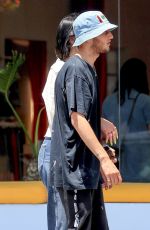 DUA LIPA and Anwar Hadid Out on Melrose Avenue 07/22/2019