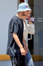 DUA LIPA and Anwar Hadid Out on Melrose Avenue 07/22/2019