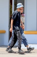DUA LIPA and Anwar Hadid Out on Melrose Avenue 07/22/2019