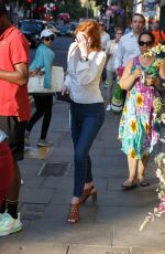 ELEANOR TOMLINSON Leaves Ivy Chelsea Garden in London 07/03/2019