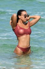 ELISA DE PANICIS in Bikini on the Beach in Miami 07/11/2019