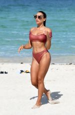 ELISA DE PANICIS in Bikini on the Beach in Miami 07/11/2019