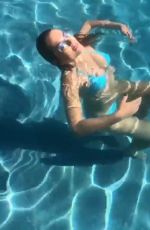 ELIZABETH HURLEY in Bikini at a Pool - Instagram Pictures and Video 06/30/2019