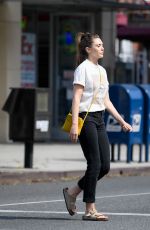 ELIZABETH OLSEN at Red Window Coffee in Los Angeles 07/08/2019