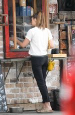 ELIZABETH OLSEN at Red Window Coffee in Los Angeles 07/08/2019