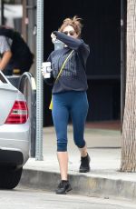 ELIZABETH OLSEN Leaves Alfred Coffee in Studio City 07/08/2019