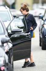 ELIZABETH OLSEN Leaves Alfred Coffee in Studio City 07/08/2019