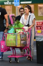ELIZABETH OLSEN Shopping at Whole Foods in Sherman Oaks 07/25/2019