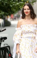 ELLA HUNT Arrives at Build Studio in New York 07/17/2019