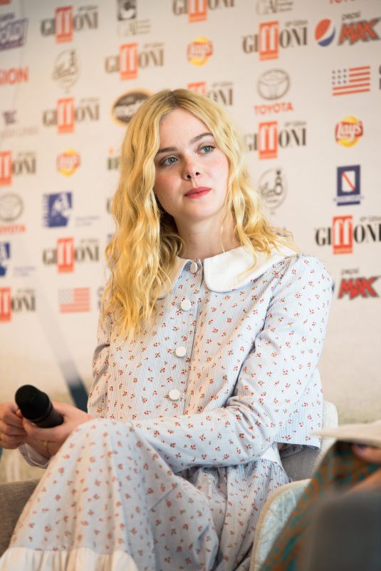 ELLE FANNING at Teen Spirit Press Conference at Giffoni International Film Festival 07/22/2019