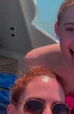 ELLE FANNING in Bikini on Vacation in Italy - Instagram Photos and Videos, July 2019