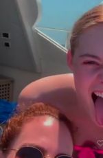 ELLE FANNING in Bikini on Vacation in Italy - Instagram Photos and Videos, July 2019