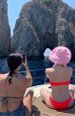 ELLE FANNING in Bikini on Vacation in Italy - Instagram Photos and Videos, July 2019