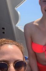 ELLE FANNING in Bikini on Vacation in Italy - Instagram Photos and Videos, July 2019