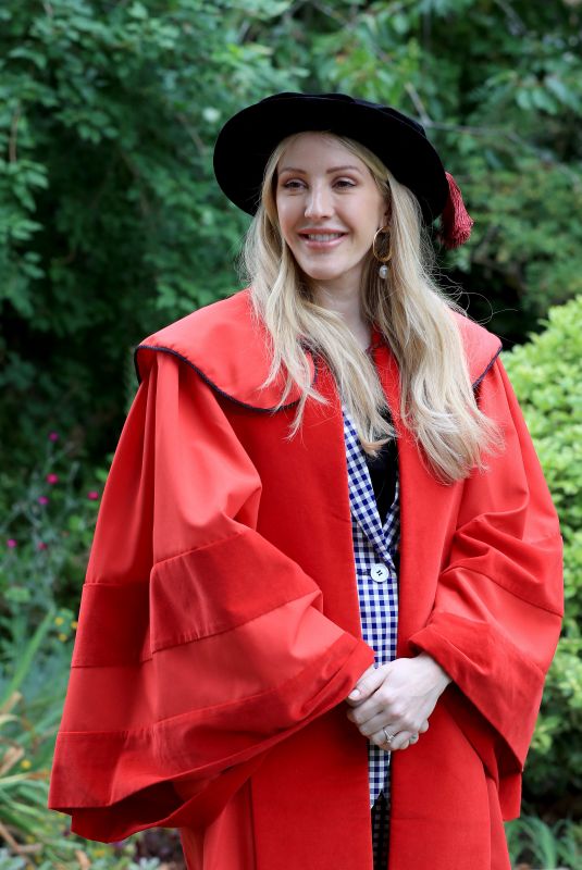 ELLIE GOULDING Receiving Honorary Doctor of Arts Degree from the University of Kent 07/18/2019