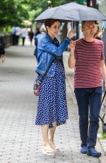 ELLIE KEMPER on hte Set of Unbreakable Kimmy Schmidt in New York 07/09/2019