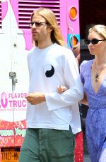 ELSA HOSK and Tom Daly Out in New York 07/27/2019
