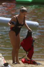 ELSA PATAKY in Swimsuit at Senpere Lake in South of France 07/12/2019