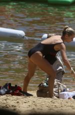 ELSA PATAKY in Swimsuit at Senpere Lake in South of France 07/12/2019