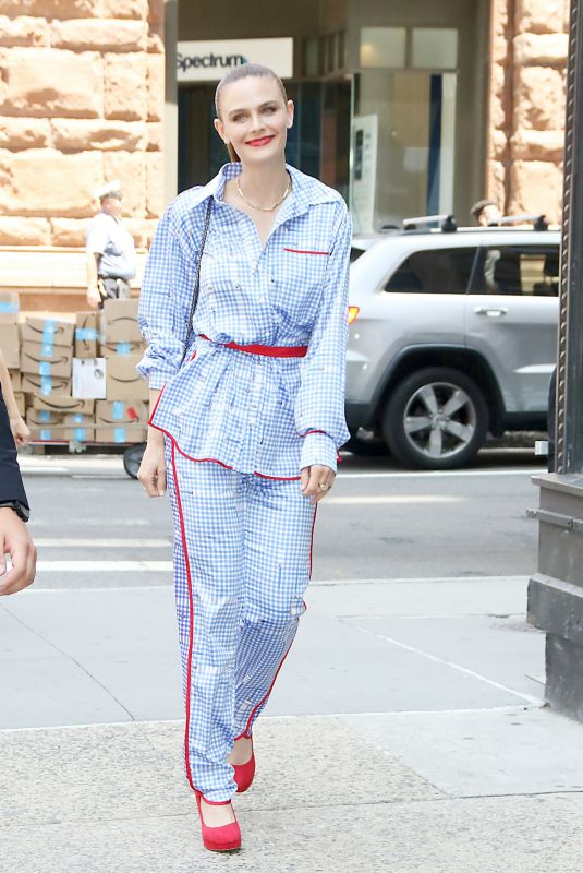 EMILY DESCHANEL Arrives at Build Series in New York 07/16/2019