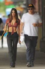 EMILY RATAJKOWSKI and Sebastian Bear-Mcclard Out with Their Dog in New York 07/08/2019