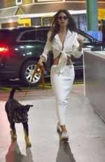 EMILY RATAJKOWSKI Out with Her Dog in New York 07/12/2019