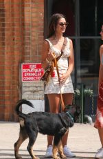EMILY RATAJKOWSKI Out with Her Dog in New York 07/29/2019