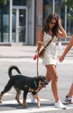 EMILY RATAJKOWSKI Out with Her Dog in New York 07/29/2019