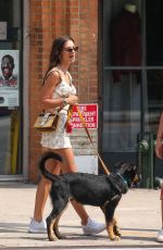 EMILY RATAJKOWSKI Out with Her Dog in New York 07/29/2019