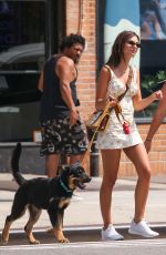 EMILY RATAJKOWSKI Out with Her Dog in New York 07/29/2019