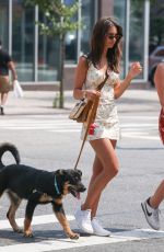 EMILY RATAJKOWSKI Out with Her Dog in New York 07/29/2019