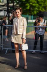 EMMA MACKEY Arrives at Miu Miu Resort 2020 Show in Paris 06/29/2019