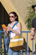 EMMA ROBERTS and GARRETT HEDLUND Out in Los Angeles 07/13/2019