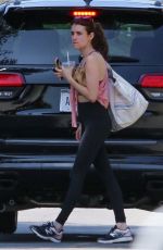 EMMA ROBERTS at a Gym in Los Angeles 07/17/2019