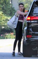 EMMA ROBERTS at a Gym in Los Angeles 07/17/2019