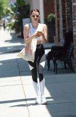 EMMA ROBERTS in Tights Out for Lunch in Los Feliz 07/19/2019