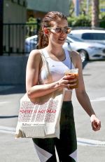 EMMA ROBERTS in Tights Out for Lunch in Los Feliz 07/19/2019