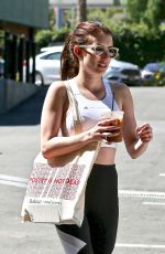 EMMA ROBERTS in Tights Out for Lunch in Los Feliz 07/19/2019