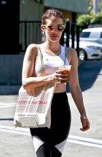 EMMA ROBERTS in Tights Out for Lunch in Los Feliz 07/19/2019