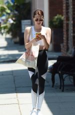 EMMA ROBERTS in Tights Out for Lunch in Los Feliz 07/19/2019