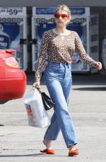 EMMA ROBERTS Leaves Rite Aid in Los Feliz 07/08/2019