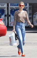 EMMA ROBERTS Leaves Rite Aid in Los Feliz 07/08/2019