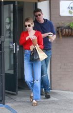 EMMA ROBERTS Leaves Stamp in Los Feliz 07/07/2019