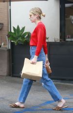 EMMA ROBERTS Leaves Stamp in Los Feliz 07/07/2019