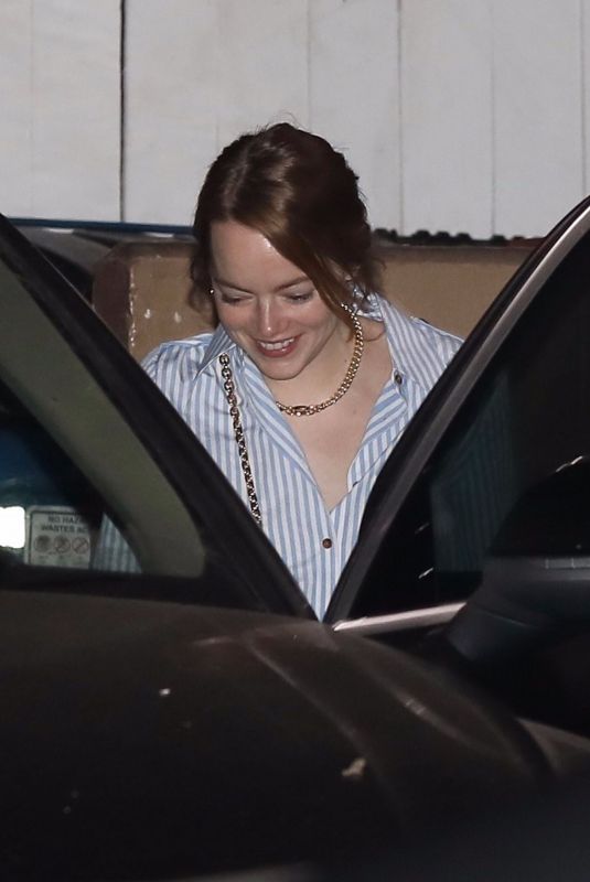 EMMA STONE at Giorgio Baldi in Santa Monica 07/24/2019