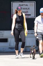 ERIN DRAKE and Daniel Radcliffe Out with Their Dog in New York 07/08/2019